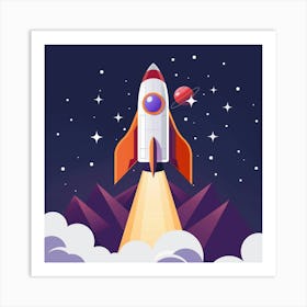 Rocket Launch 1 Art Print