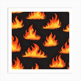 Flames 4 Art Print