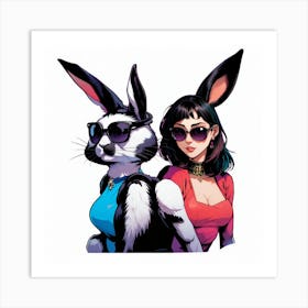 Rabbits Art Print