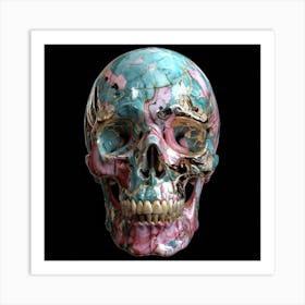 Marble Skull 1 Art Print