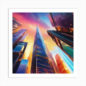 Skyscrapers 1 Art Print