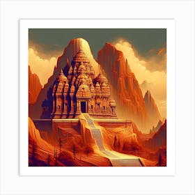 Mountain Temple 9 1 Art Print