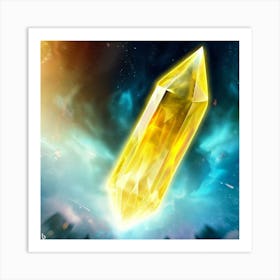 Golden Crystal 2 Art Print