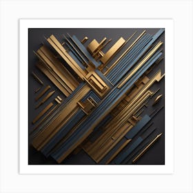 Abstract golden colors Art Print