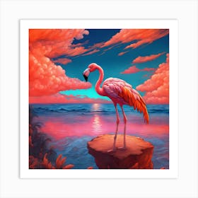 Flamingo Art Print