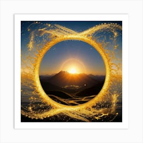 Golden Circle Art Print