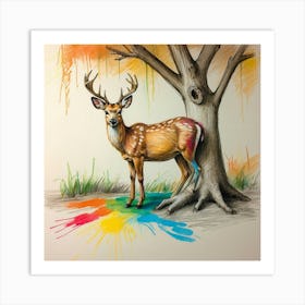 Deer! 56 Art Print