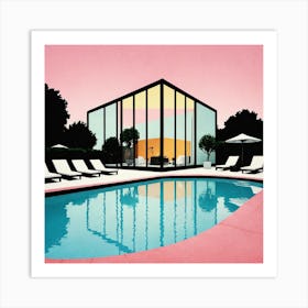 House By The Pool 3 Art Print