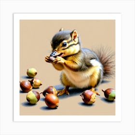 Chipmunk 11 Art Print