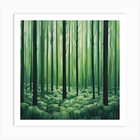 Green Forest 5 Art Print