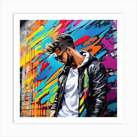 Graffiti Artist 5 Art Print