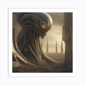 Alien City Art Print