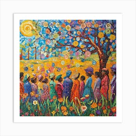 Women In The Garden Art Print