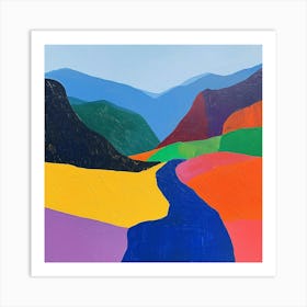 Colourful Abstract Durmitor National Park Montenegro 2 Art Print