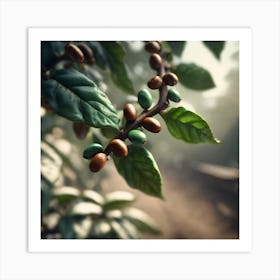 Coffee Beans On A Tree 67 Art Print