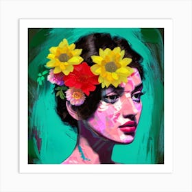 Flower Girl 1 Art Print