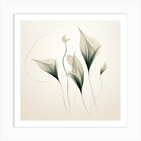 Abstract Floral Painting 7 Art Print