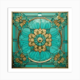 Stained Glass Ceiling 1 Art Print