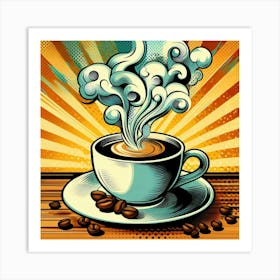 Pop Coffee Art Print