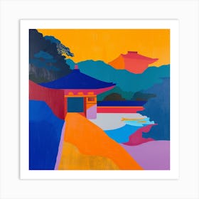 Colourful Gardens Ninna Ji Temple Japan 1 Art Print