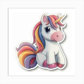 Unicorn Sticker 121 Art Print