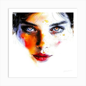 Ethereal Face - Beautiful Glow Art Print