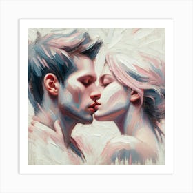 Kissing Couple 1 Art Print