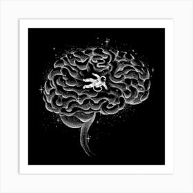 Im Lost In My Own Mind Square Art Print