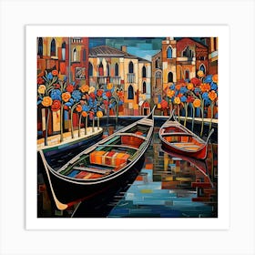 Venice Gondolas 5 Art Print