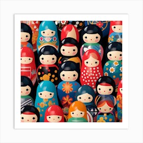 Matryoshka Dolls Art Print