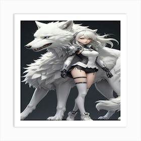 White Wolf Art Print