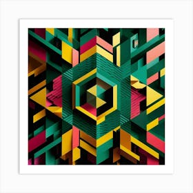 Geometric Abstract Art Art Print