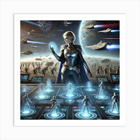 High Commander Selene Battlefield Control Art Print