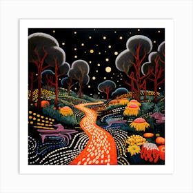 Night In The Forest Art Print