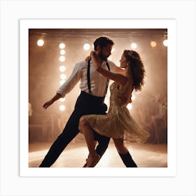 Couple Dancing Art Print