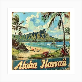 Aloha Hawaii Art Print