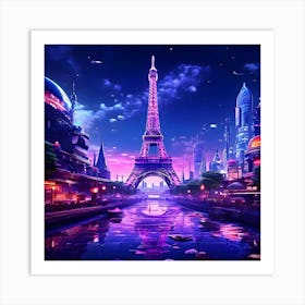 Futuristic City 4 Art Print