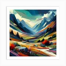 Landscape Painting 17 Art Print