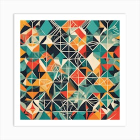 Abstract Geometric Pattern 17 Art Print