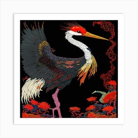 Chinese Crane Art Print