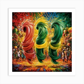 Rich cultural Tapestry And The Whirlwind Of Emotions 2 Art Print