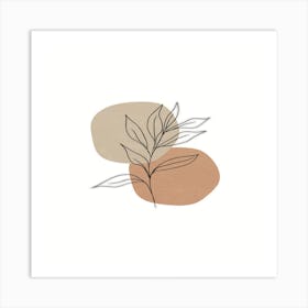 Illustration Of A Leaf Art Print