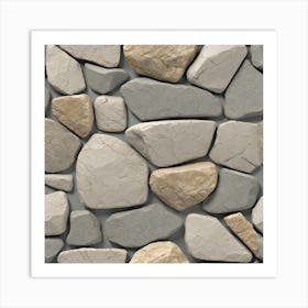 Stone Wall 45 Art Print