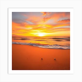 Sunset On The Beach 5 Art Print