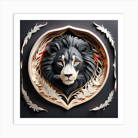 Lion Head 1 Art Print