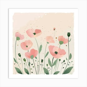 Pink Poppies 4 Art Print