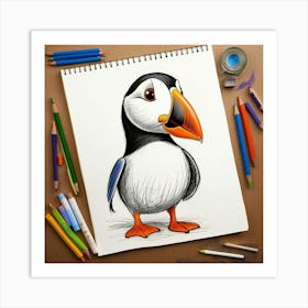 Puffin 17 Art Print