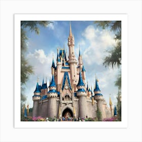 Cinderella Castle Art Print 6 Art Print