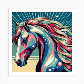 Pop Horse 1 Art Print