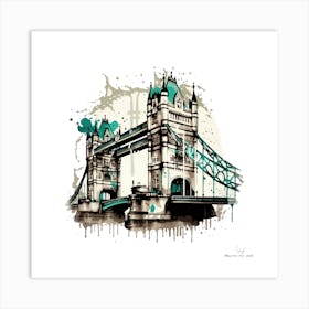 Tower Bridge.A fine artistic print that decorates the place.4 Art Print